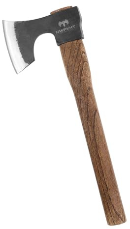 16.5 Throwing Axe, Throwing Hatchet with 1065 High Carbon Steel & Beech Wood Handle, Perfect for Axe Throwing Games, Competition and Recreation, Ideal Gift for Men (Black)