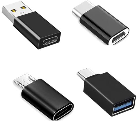 Genérico Adaptadores USB C, 4 Piezas Adaptador USB C Adaptador USB a Tipo C, Plug and Play