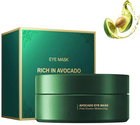 Almohadillas para ojos de aguacate, 60 unidades, antienvejecimiento, para reducir las arrugas y los ojos cansados