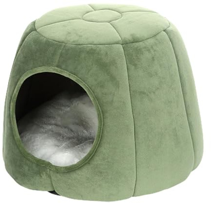 Cats Shelter - Soft Pet Beds with Removable Pillow Cushion - Pets Warm Caves with Sponge Layer Suitable for Playing and Sleeping for Small Cats and Dogs for Winter Barn Porch