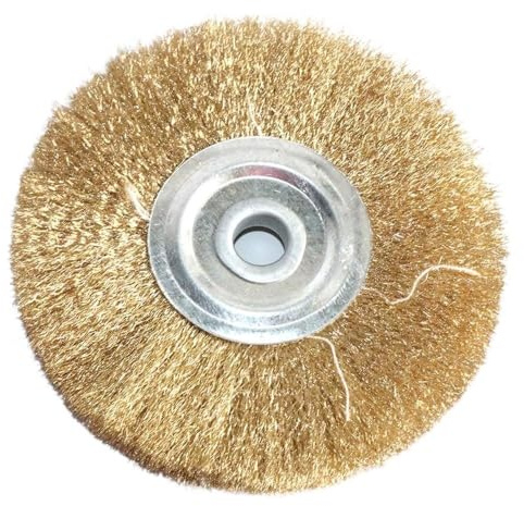 1 Stück Draht-Radbürste, 16 mm, flache Reinigungsbürste for Doppelschleifer, Polier-Schleifwerkzeug, langlebig(125x16mm)