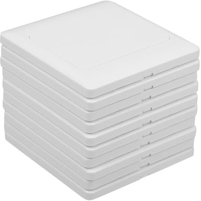 AUTSUPPL 10 Piezas Tapa de Interruptor de Pared Ignífuga Modelo Doble, Placa de Luz, Cubierta de Caja de Conexiones, Color, para Mejoras del Hogar y Cuadros Eléctricos
