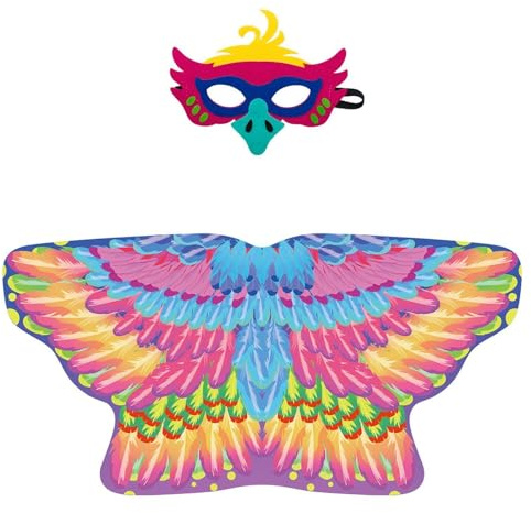 Djurkostymer för Barn | Bekväm Utklädningsset - Ugglekostym Cape Och Ansiktsmask För Scenbruk - För Barn Halloween, Födelsedag, Jul, Karneval, Skola, Maskerad, Dans