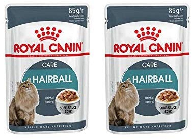 Royal Canin Hairball Care Gravy | Doppelpack | 2 x 12 x 85 g | Nassfutter für ausgewachsene Katzen | Zur Unterstützung Einer verringerten Haarballenbildung | Stückchen in Soße