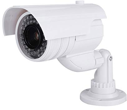 Sonew Dummy-kamera, MR-2000 Dummy-säkerhetsvattentät kamera för inomhusbruk utomhus med simulerade röda LED-blixtljus