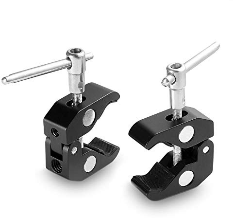 SmallRig Super Clamp(2 Pack) Magic Arm Clamp for DJI Ronin, Camera Monitor, LED Light 2058