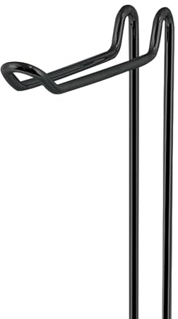 MSV Portarotolo da Terra Amy, in Acciaio, per 3 Rotoli, Dispenser di Carta igienica, 15x15x54 cm, Nero Opaco