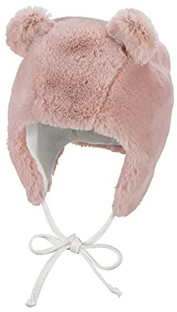 Sterntaler Baby - Mädchen Inka-mütze Bomber Hat, Rosa, 43 EU
