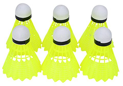VGEBY 6-teilige Little-Broad Shuttlecocks Badminton Shuttlecocks Langlebige Gänsefeder für das Badminton-Training