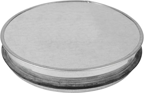 6'' Inch / 150mm Round Galvanized Steel End Cap with Rubber Gasket - Round Vent Cover - Indoor and Outdoor Pipe Cover - Air Ventilation - Dryer Duct End Cap - Ducting Metal Plug - Steel Duct Cap