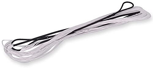 Handgefertigt Bogenschießen Bogenschnüre 58-70 Zoll Bogensehne Für Recurvebogen und Langbogen 12 Stränge Bogenschießen Ersatz Schwarzer Bogen String (Schwarz + Weiß, 157cm)
