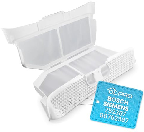 DL-pro Lint Filter for Bosch Siemens for 752387 00752387 for iQ300 iQ500 iQ700 iSensoric Extra Class Series 4 Series 6 Avantixx Logixx Maxx Dryer Washer Dryer