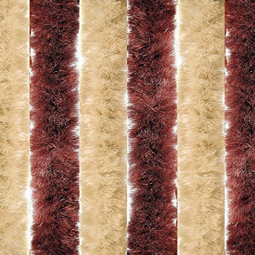 BERGER Blickdicht Flauschvorhang 56x185 | Chenille Türvorhang als Flauschvorhang Wohnwagen oder Flauschvorhang Wohnmobil | Flauschvorhang Insektenschutz für Balkontür, Sichtschutz, Raumteiler