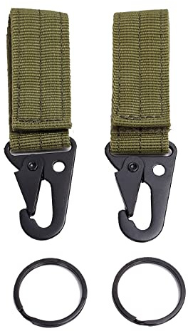 FLYAMAPIRIT Taktischer Schlüsselanhänger Gürtelclip Molle Strap Attachment Strap Hängender Karabinerclip