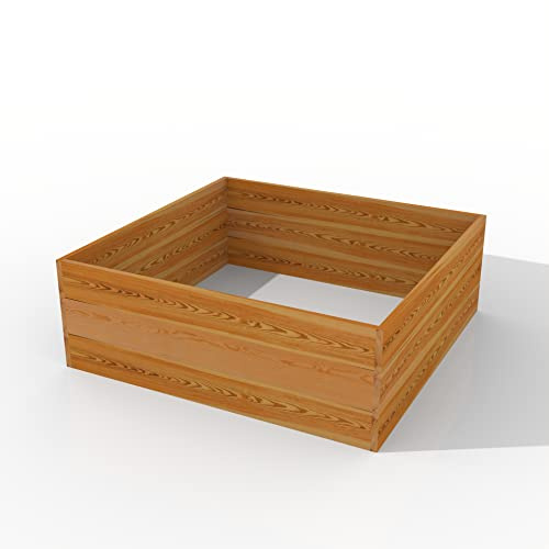 The Hutch Company Stackable Raised Garden Bed Kit | Perfect For Flowerbeds or Vegetable Planters (Triple)