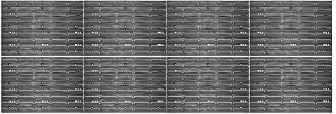 KADAX Parete degli attrezzi, sistema di stoccaggio in plastica PP, scaffalatura da parete in diverse dimensioni, mensola da officina con cassette e supporti per attrezzi (232 x 78 cm)