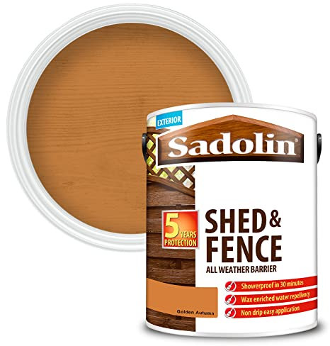 Sadolin Shed and Fence Protector All Weather Barrier - Golden Autumn - 5L