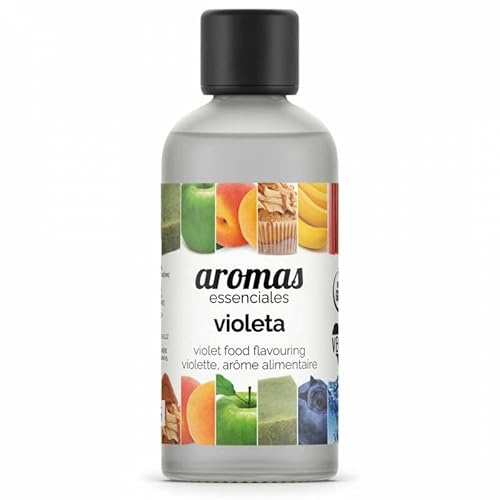 Essenciales Lebensmittelaroma Veilchen konzentriert - 100 ml - Aromaextrakt zum Backen, für Desserts und Getränke