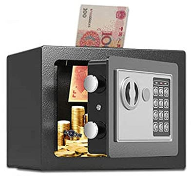 UYSELA Tresor,Haushaltssafe,Kinder-Münzsafe,Kleiner Mini-Safe,Büro,Ganzstahl-Sparschwein,Unterputz-Safe,Passwort-Safe,für Zuhause und Büro (Farbe: C2,Größe: 310 x 200 x 200 mm)
