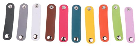 rockible 10 Stücke Damen Elegante Lederschnalle Schal Clips Schal Schnalle Ringe Hijab, gemischt