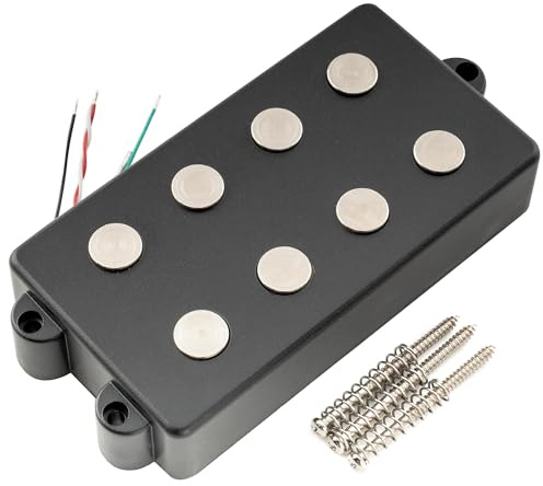 Artec MMC4 Ceramico Basso Soapbar Pick up Manico 12,6K Nero | per Basso Elettrico tipo MusicMan 4 Corde