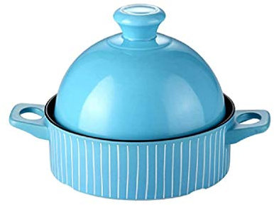 Ramekins de porcelana azul, taza para hornear, tazones, platos, tazas de soufflé, tazas de crema brulee, postres, horno, microondas