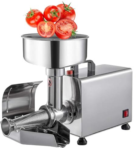 ROGHA Commercial Electric Tomato Strainer,Food Mill Tomato Milling Machine Stainless Steel Tomato Press and Strainer, Pure Copper Motor Food Strainer and Sauce Maker