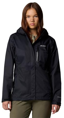 Columbia Pouring Adventure 3 Jacket, Chaqueta impermeable para la lluvia Mujer, Black Old, XS
