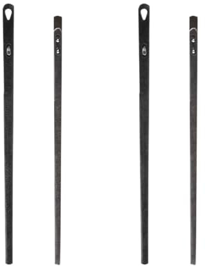 TOKIDNY Agujas Coser Cuero 4 Uds. Agujas De Acero Para Pasar Cordones Y Tiretas Agujas Para Coser Cuero a Mano Herramientas Para Manualidades Y Marroquinería Uso Simple Y Doble