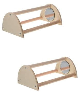 WOONEKY 2 Stücke Holz Küken Barsch Stehen Küken Roosting Bar Baby Huhn Roost Küken Schaukel Spielzeug Küken Ausbildung Barsch