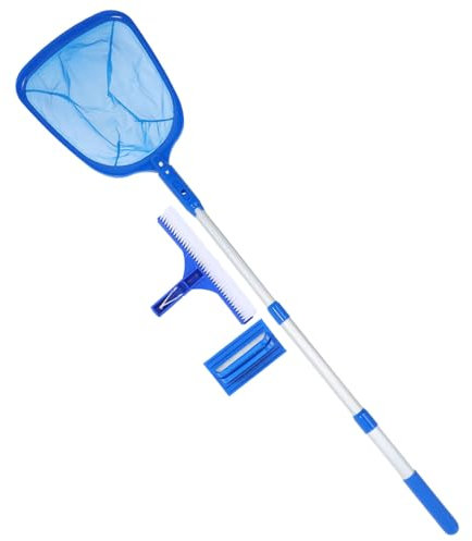 YARNOW Teleskop-poolbürste Stange Poolbürste Skimmernetz für Teiche Spas