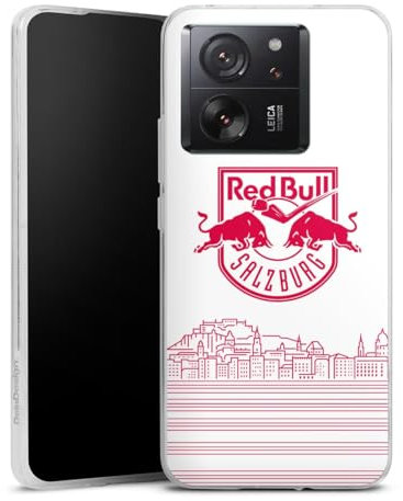 DeinDesign Silikon Hülle kompatibel mit Xiaomi 13T Pro Case transparent Handyhülle Eishockey Skyline EC Red Bull Salzburg