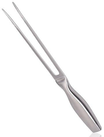 IGEAIIE Stainless Steel Meat Fork, Heavy-Duty Carving Fork 10.6 Inch, Ergonomic Handle, Perfect for BBQ, Roasting, and Carving, Dishwasher Safe, Durable Kitchen Utensil, Ideal for Carving Knife Set