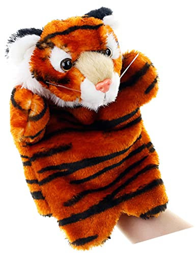 ERINGOGO Plüsch Tiger Kinderhandpuppe Geschichtenerzählpuppe Für Rollenspiel Partygeschenk Kaffee