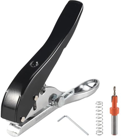 Swiixxer Vite Coperture Perforatrice 8Mm Apertura Rotonda Punch Pinze Carta di Credito Carta Fotografica Angolo Rotondo Puncher Pinza Taglierina di Carta