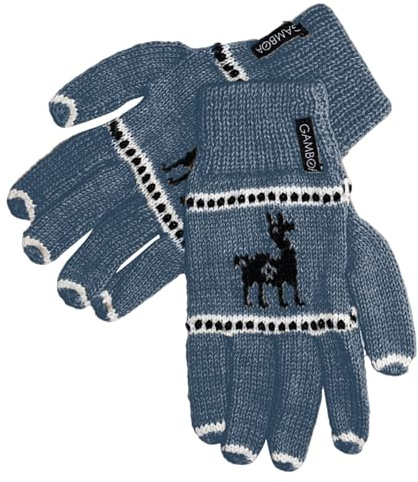 Gamboa Handschuhe Alpaka Wolle Damen Handgefertigt Winterhandschuhe Wollhandschuhe Strickfäustlinge Peruanische Designs