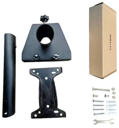 WOURRD Set di montaggio resistente per parabola standard per Internet Set satellitare adattatore per tubo metallico facile installazione