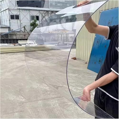 Transparente Acryl-Kunststoffplatte, Polycarbonatplatte Für Gewächshausüberdachungen Und Ausdauerplatten, Wasserdicht, Leicht Zu Schneiden Und Zu Biegen, 1 Mm Dick(0.8x1m)