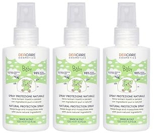 Deacare Baby KIT 3 SPRAY PROTEZIONE ZANZARE E INSETTI NATURALE per neonati e bambini 100 ml