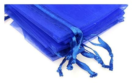 100 Stück Organza Säckchen Organzasäckchen Zum Befüllen Geschenksäckchen Schmuckbeutel Geschenkbeutel Kleine Tüten Süßigkeiten Organzabeutel Durchsichtige Beutel Mit Zugband (30x40cm,Königsblau)