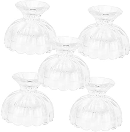 NAMOARLY 5piezas Taza De Pudín Clásica Cuencos Tarrina Helado Taza Vidrio Postre