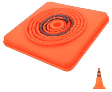 KICHOUSE Cone Stradale Pieghevole Coni Stradali Sicurezza Per Parcheggi e Corsi Coni Sicurezza Durevoli e Pratici Per Uso Stradale