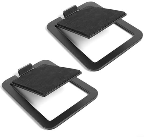 Fauhapyway Desktop Speaker Stand Monitor Riser 16 Gradi Tilt Angle Stand Con EVA Liner Per Libreria Laptop Computer Speaker