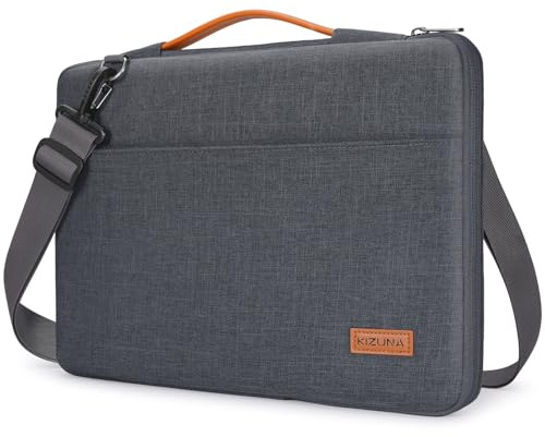 KIZUNA Laptop Tasche 17 17.3 Zoll Laptoptasche Notebook Hülle für 17 Lenovo IdeaPad 3i Gen 7/ThinkBook Plus 17/ASUS Vivobook 17/LG gram 17/17.3 Dell XPS 17/MSI 17/HP Wasserdichte Schultertasche,Grau