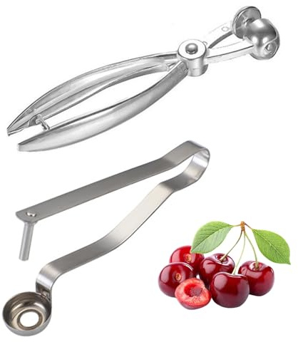 BIFHIG 2 Pezzi di Frutta Nucleatore, Manuale Frutta Nucleatore, Utensili da Cucina, può Essere Utilizzato per Ciliegie, Olive, UVA E Altri Frutti.