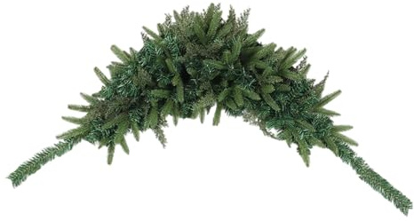 Guirlande de Noël pour boîte aux lettres avec aiguilles de pin, 110 cm, guirlande de Noël, boîte aux lettres, pour maison, porte d'entrée, mur, fête d'hiver, jour de Thanksgivam