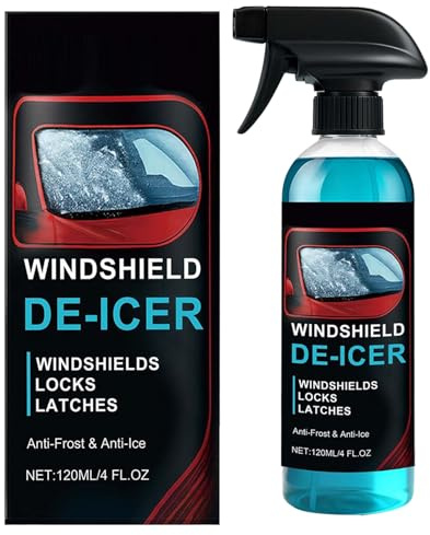 Amesor Spray Dégivrant pour Voiture,120ml Protection pour Vitres,Antigel Rapid pour Carrosserie | pour Auto Camion Camping-Car Pare-Brise Rétroviseur Portes et Serrures