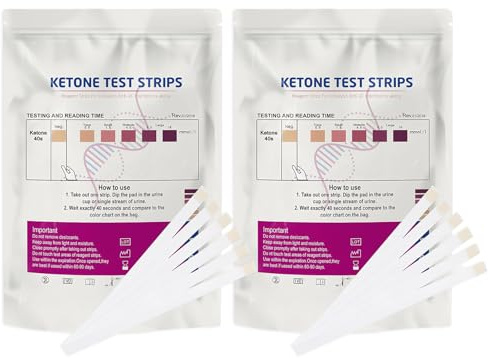 200 Stück Präzise Ketone Teststreifen, Ketose Teststreifen,Geeignet Für Ketogene Diäten Und Kalorienzählung,Keto Streifen,Für Den Hausgebrauch,Praktisch Und Schnell,mit Farbcodierter Messskala