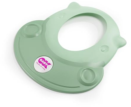 OKBABY Hippo Visiera Proteggi Occhi, Cappello da Doccia per il Bagnetto del Bambino, 8-36 Mesi, Verde