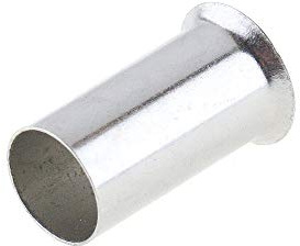 SeKi 14239 Lot de 100 embouts de câble 25 mm Argent